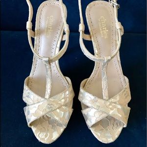 Charles David Tangy Sandals Heels Platform - 8